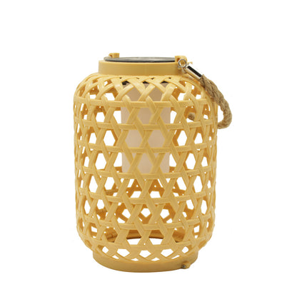 [10070] Solar Countryside Lantern with LED, Bamboo-like Garden Decoration