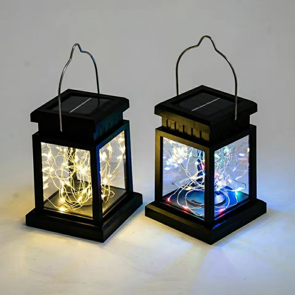 [10060] Solar Courtyard Lantern for Outdoor Garden Décor