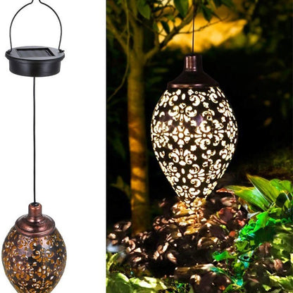 [10055] Solar Hot Air Balloon Glass Pendant Light