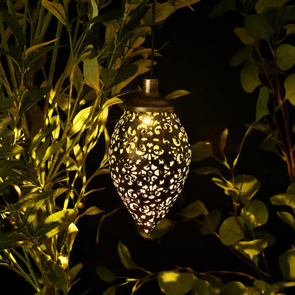 [10055] Solar Hot Air Balloon Glass Pendant Light