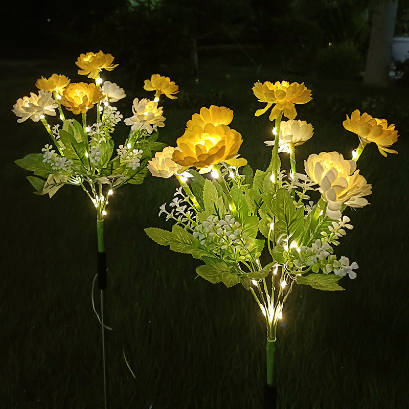 [10019] 7-Head Solar Lotus LED Garden Light