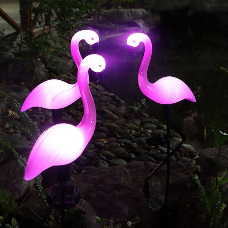 [10048] Solar Flamingo Garden Stake Light