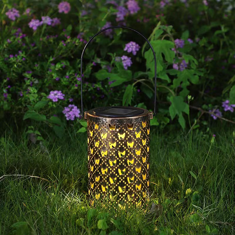 [10040] Butterfly Solar Projection Light - Outdoor Garden Decor