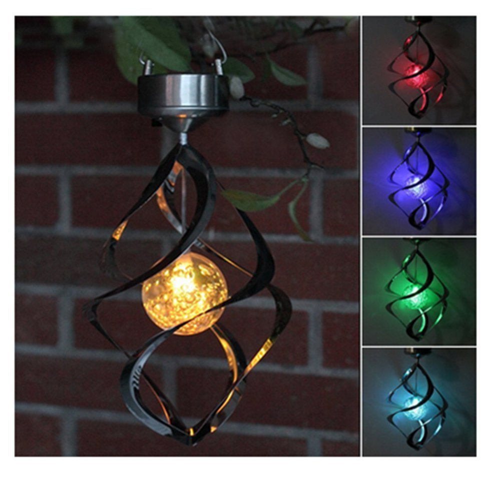 [10075] Solar Spiral Hanging Light