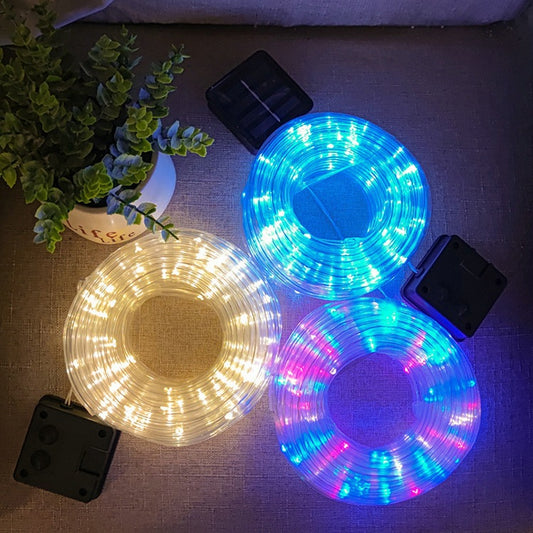 [10086] New Solar LED Copper Wire String Lights for Outdoor