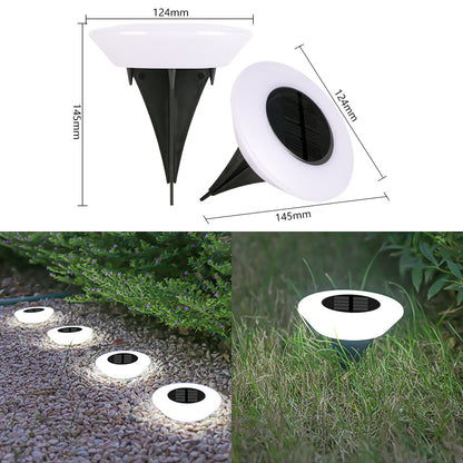 [10027] Solar Outdoor Yard Light - Bright Garden Decor, Waterproof Landscape Step Buried Light