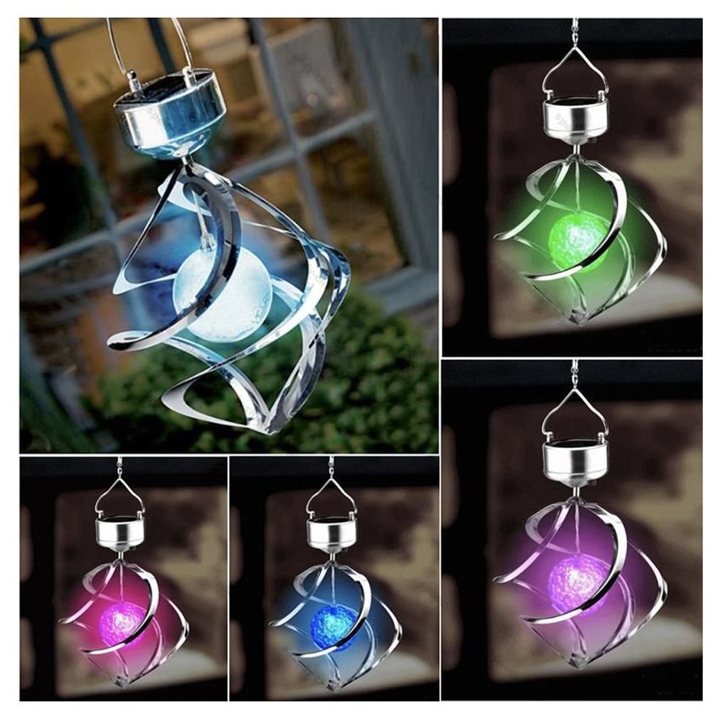 [10075] Solar Spiral Hanging Light