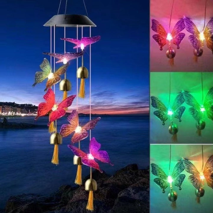 [10052] Solar Hummingbird Wind Chime Light