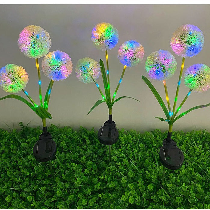 [10071] Solar Outdoor Light with Dandelion Design