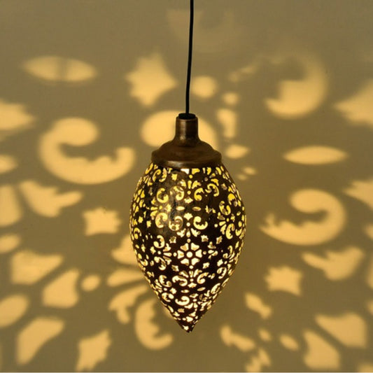 [10055] Solar Hot Air Balloon Glass Pendant Light