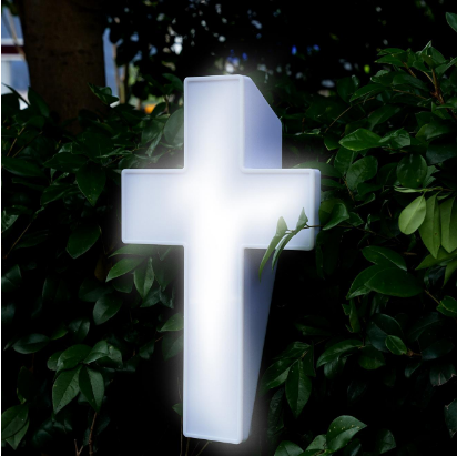 [10056] Solar Cross Lawn Light