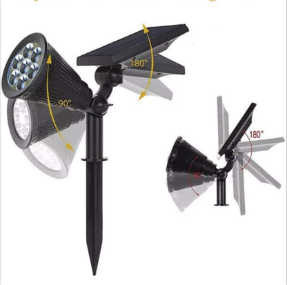 [10021] Solar RGB Garden Spotlight, Waterproof